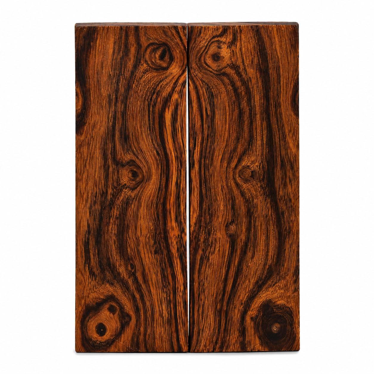 IECAP LLC Bookmatched Ironwood Knife Scales – Knife Makers Material – Exotic Wood Knife Handle Scales Materials – Natural Wood Knives Scales for DIY Craft – 5 1/8 x 1 3/4 x 1/2 Inches – 1 Pai