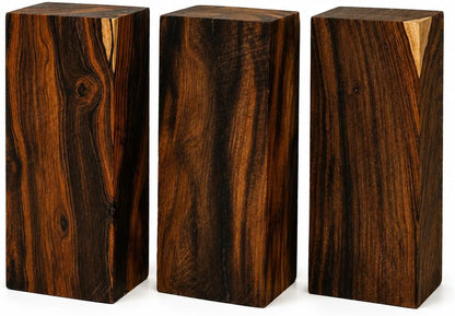 IECAP LLC Desert Ironwood Blanks — Grade B, Pack of 3 — Exotic Hardwood Block — Natural Wood Lumber Blocks for Woodworking, Carving & DIY Crafts — Iron Wood Lumber Turning Blanks — Size 6 x 3 x 2 in