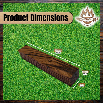 IECAP LLC Desert Ironwood Pen Blanks – Exotic Wood Pen Blanks for Woodworking and Woodturning – Pen Turning Supplies for DIY Pen Crafts - Size 6 x 1 x 1 In - Pack of 10