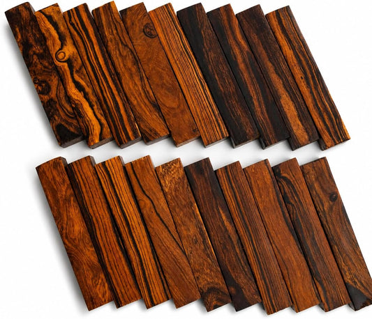 Ironwood Pen Blanks – Exotic Wood Blanks for Pen Turning and Woodturning – Pen Blank Turning Supplies DIY Crafts – Size 5 x 0.75 x 0.75 inches – Pack of 20