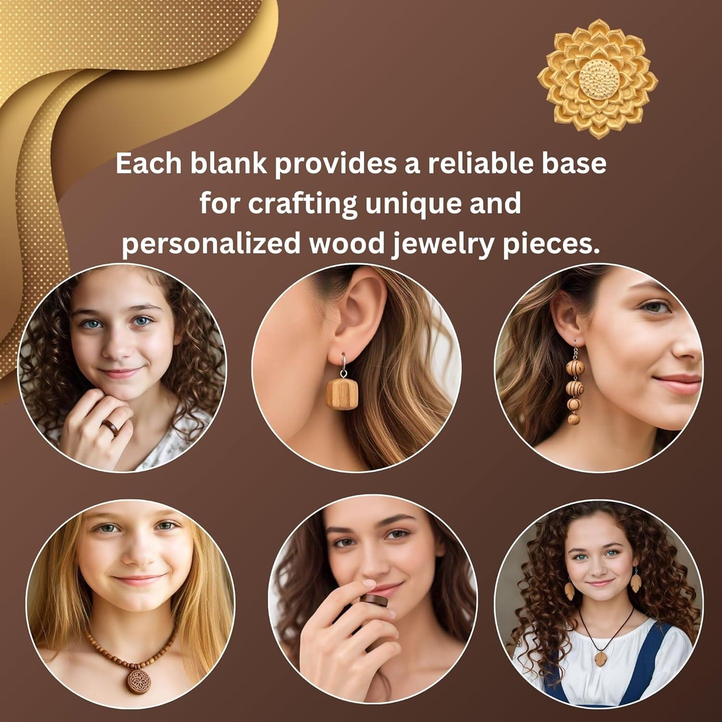 Pack of 10 Rings Ironwood Blanks – Wood Ring Materials for Wood Jewelry Ring Making – Wood Blanks Ring Craft – Wood Blanks for DIY