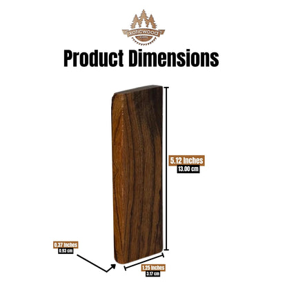 Hardwood Ironwood Blanks, Exotic Wood – Woodchucks Wood – Hardwood Lumber – Natural Wood for DIY Crafts – Ironwood Lumber Turning Blanks – Size 5 1/8 x 1 1/4 x 3/8 inches, Pack of 10