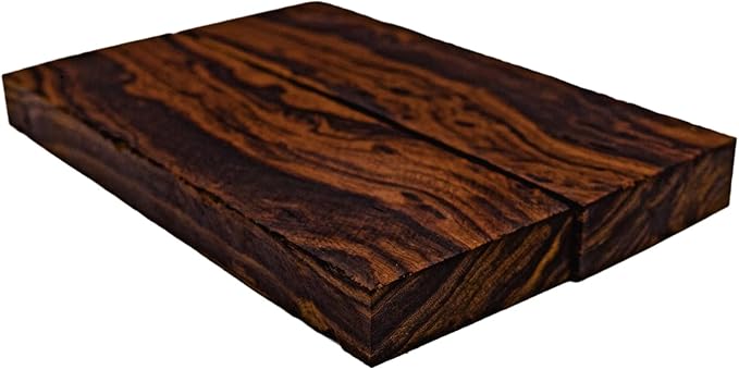 Rare Desert Ironwood knife Scales 1 Pair – Hand-Selected Exotic Hardwood with Unique Burl & Grain Patterns A++ Grade Premiu- Knife Handle Blanks – Size 5 1/8 x 1 3/4 x 1/2 inches