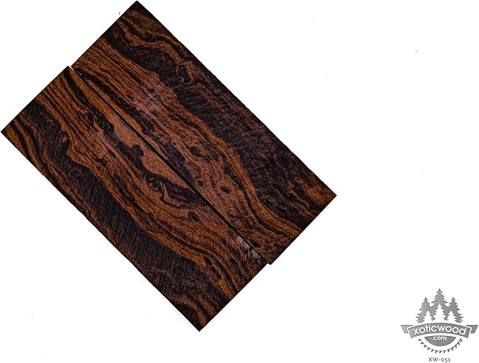 Rare Desert Ironwood knife Scales 1 Pair – Hand-Selected Exotic Hardwood with Unique Burl & Grain Patterns A++ Grade Premiu- Knife Handle Blanks – Size 5 1/8 x 1 3/4 x 1/2 inches