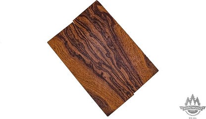 Rare Desert Ironwood knife Scales 1 Pair – Hand-Selected Exotic Hardwood with Unique Burl & Grain Patterns A++ Grade Premiu- Knife Handle Blanks – Size 5 1/8 x 1 3/4 x 1/2 inches