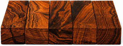 Hardwood Ironwood Blanks, Exotic Wood – Woodchucks Wood – Hardwood Lumber – Natural Wood for DIY Crafts – Size 5 1/8 x 1 3/4 x 1 1/4 inches - Pack of 5