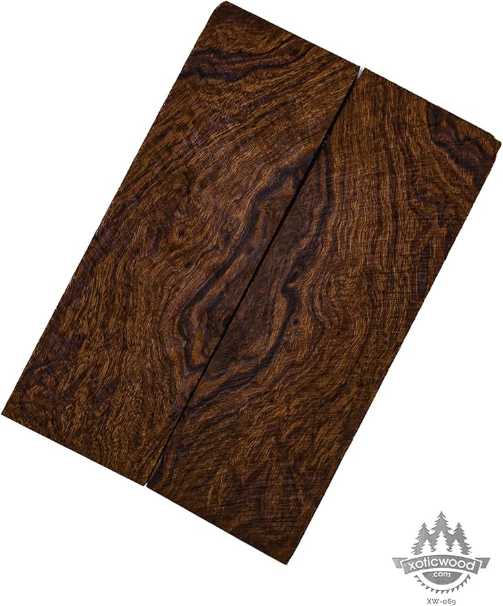 Rare Desert Ironwood knife Scales 1 Pair – Hand-Selected Exotic Hardwood with Unique Burl & Grain Patterns A++ Grade Premiu- Knife Handle Blanks – Size 5 1/8 x 1 3/4 x 1/2 inches