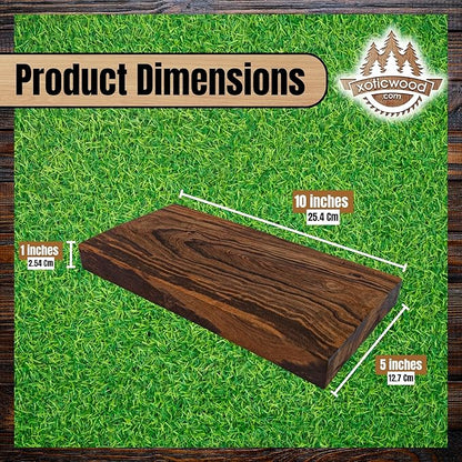 IECAP LLC Hardwood Desert Ironwood Scales, Exotic Wood Scales – Hardwood Lumber – Natural Wood for Woodworking, Woodturning, Carving - Diy Arts and Crafts – Turning Scales Kit - Size 10 x 5 x 1 Inches