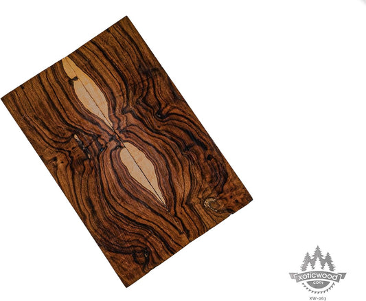 Rare Desert Ironwood knife Scales 1 Pair – Hand-Selected Exotic Hardwood with Unique Burl & Grain Patterns A++ Grade Premiu- Knife Handle Blanks – Size 5 1/8 x 1 3/4 x 1/2 inches